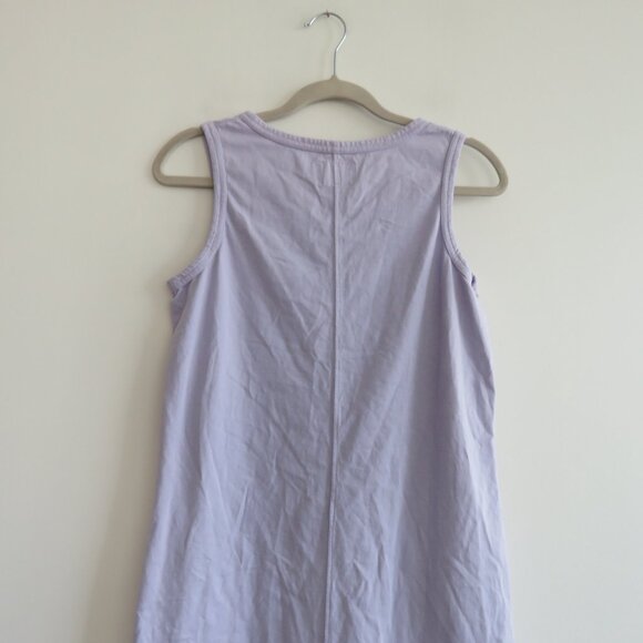 PACT The Frame Cotton Midi Dress in Lavender Purple Minimalist Travel - Size S - Picture 11 of 13